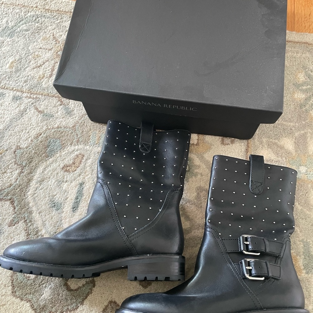 Banana Republic studded Moro boots